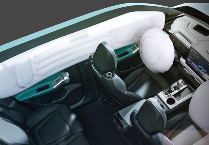 Seguridad reforzada con 6 airbags