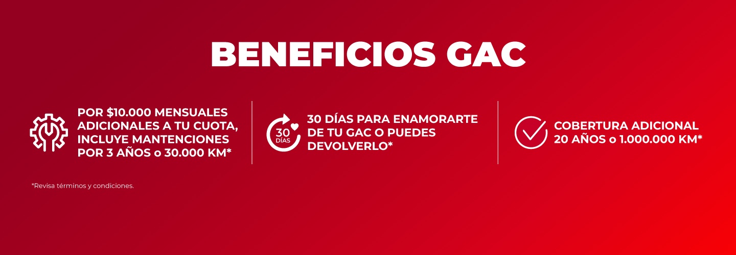 Beneficios GAC, confianza total.